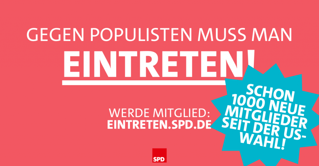 Gegen Populismus - eintreten