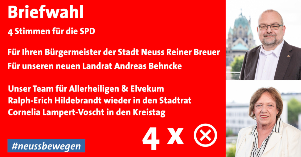 Briefwahl in Allerheiligen & Elvekum 4xSPD