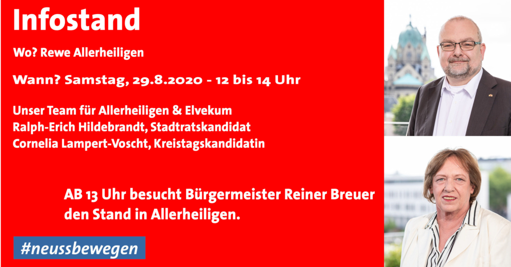 Infostand am 29.8.2020 in Allerheiligen mit Bürgermeister Reiner Breuer