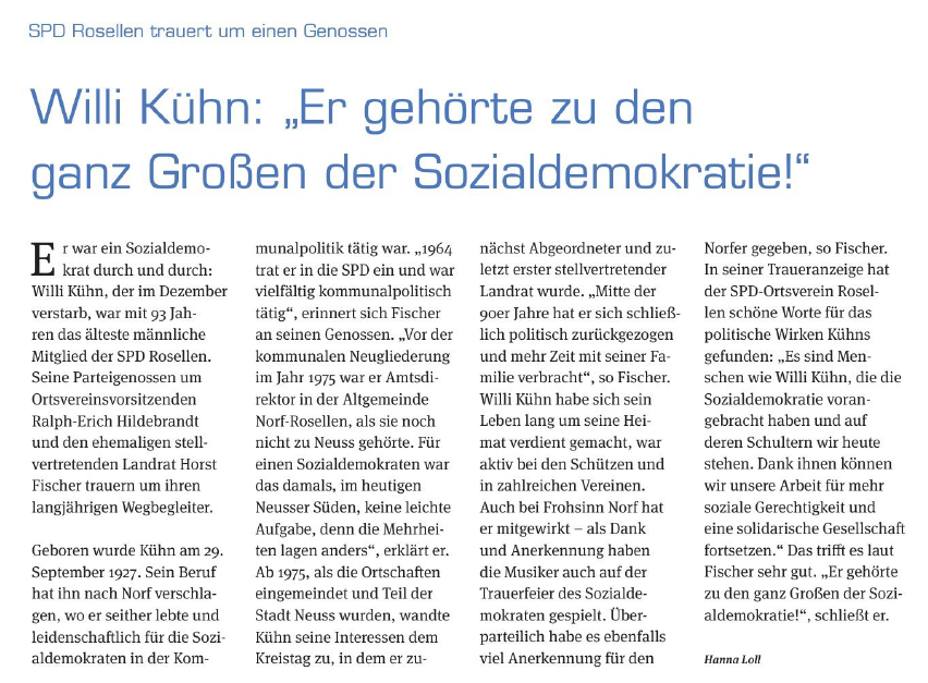 Artikel Norfbachkurier 27.2.2021